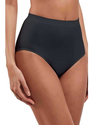 Toyigoo Elite Lite Kadın Yüksek Bel Dikişsiz Iz Yapmaz Slip Külot Siyah 811 TYG-84037RS