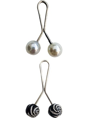 Toyigoo 2 Adet Tesettür Eşarp ve Şal Klipsi Set 8 TYG-84037RS