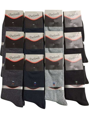 Toyigoo 12 Adet Erkek Soket Çorap Siyah Gri Lacivert Füme TYG-84037RS