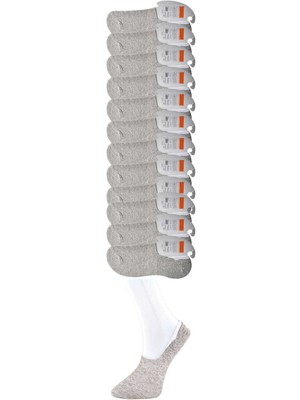 Toyigoo Gri Erkek Babet Çorap 12 Çift TYG-84037RS