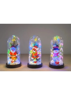 Toyigoo Yılbaşı Temalı Işıklı Dekoratif Cam Fanus TYGRSYT9573