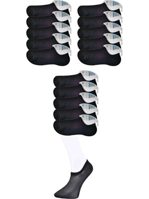 Toyigoo Siyah Erkek Görünmez Çorap 15 Çift TYG-84037RS