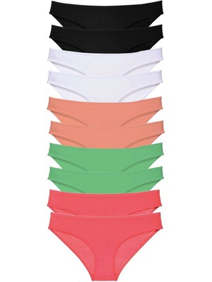 Toyigoo 10 Adet Süper Eko Set Likralı Kadın Slip Külot 504 TYG-84037RS