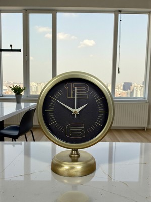 Toyigoo Retro Modern Tasarım 25 x 20 cm Metal Masa Saati TYGRSYT9573