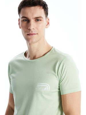 Lc Waikiki Yeni Sezon Bisiklet Yaka Kısa Kollu Baskılı Erkek Tişört