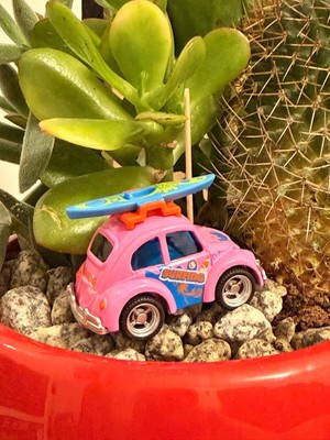 MYK Hediye ve Sanat Atölyesi Mini Tosbağa Vosvos Metal Model Araba  Tatil & Karavan Temalı