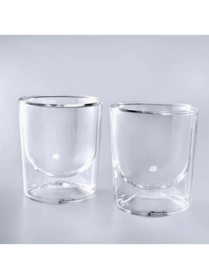 Jumbo Glory Double Wall 2'li Bombeli Bardak Takımı 280 ml