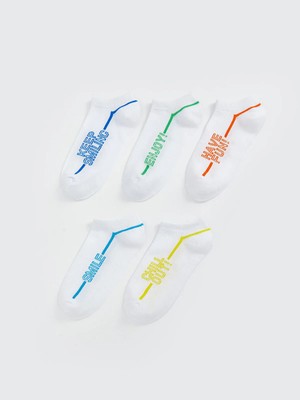 Lc Waikiki Yeni Sezon Desenli Erkek Çocuk Patik Çorap 5'li