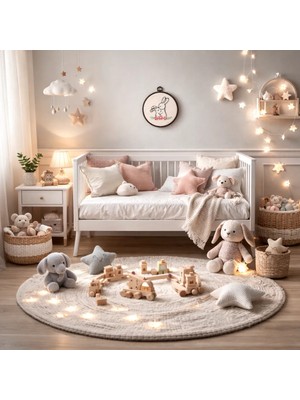 Renkli Masal Atölyesi Bebek Odası Dekorasyon Punch Pano