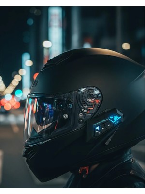 Zero Land Gld-Spt- Motosiklet Kask Bluetooth Kulaklık 20 Saat Konuşma Süresi