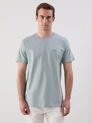 Lc Waikiki Yeni Sezon Bisiklet Yaka Baskılı Penye Erkek Tişört