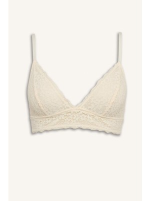 DeFacto Dantelli Kapsız Pedsiz Balensiz Bralet H0511AX26SP