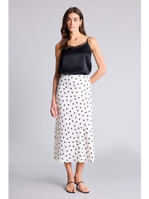 DeFacto Puantiyeli A Kesim Normal Bel Saten Etek D7648AX26SP