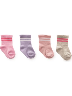 Hellobaby Kız Bebek 5li Soket Çorap Çizgili