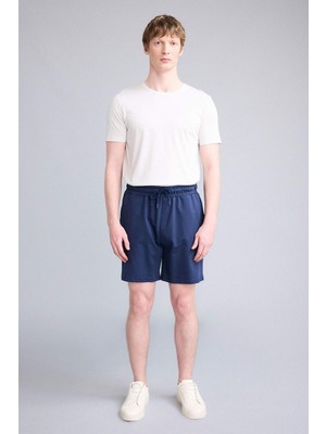 DeFacto Slim Fit Cepli Pamuklu Basic Bermuda Şort W1105AZ26SM