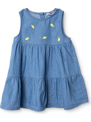 Hellobaby Kız Bebek Elbise Meyve Baskılı Bisiklet Yaka Atlet Reçme