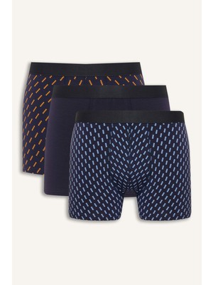 DeFacto Regular Fit Çizgili 3'lü Boxer G9292AX26SP