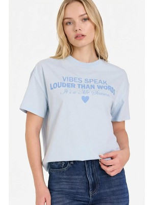 DeFacto Oversize Baskılı Tişört G5903AX26SP