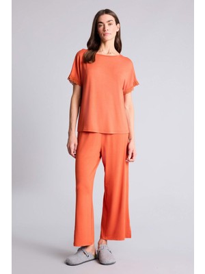 DeFacto Basıc Pijama Takımı Üst ALT G7589AX26SP