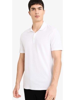 DeFacto Slim Fit Polo Yaka Kısa Kollu Pamuklu Modal Karışımlı Basic Tişört M6609AZ26SP
