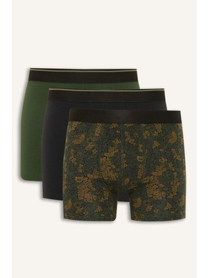 DeFacto Regular Fit Floral 3'lü Boxer G9280AX26SP