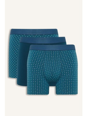 DeFacto Regular Fit Şal Desenli 3'lü Boxer G9279AX26SP