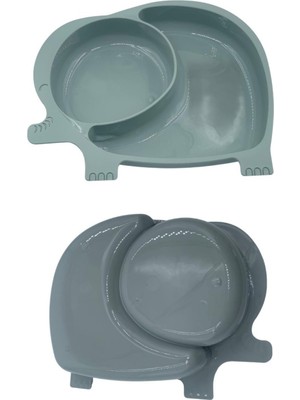 Vice Avm Bebek ve Çocuk için Sevimli Fil Model Desenli Yemek Bebek Mama Kabı Bölmeli Tabak GO-53-vice 02128