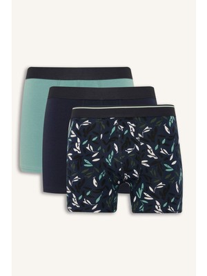 DeFacto Regular Fit Floral 3'lü Boxer G9290AX26SP