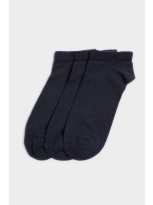 DeFacto Erkek Dikişsiz 3lü Bambu Patik ÇORAP C0109AXNS