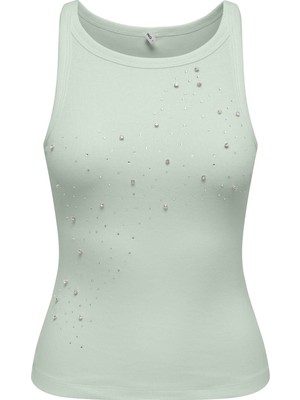 Only Onlfılız Lıfe Yeşil Kadın Kolsuz T-Shirt 15368917