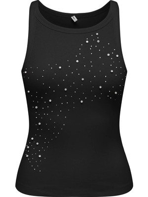 Only Onlfılız Lıfe Siyah Kadın Kolsuz T-Shirt 15368917