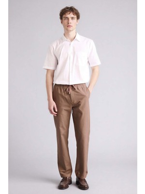 DeFacto %100 Pamuk Regular Fit Beli Lastikli Pantolon D2671AX26SM