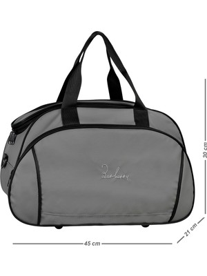 İntora El ve Omuz Askilikli Spor - Seyahat Çantasi Gri̇