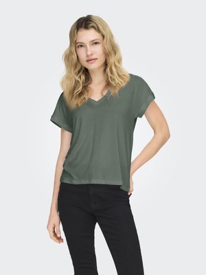 Only Onlfree Lıfe Yeşil Kadın T-Shirt 15369294