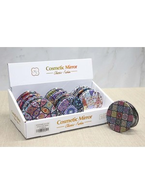 İntora Taşlı El Aynası Yuvarlak Ince