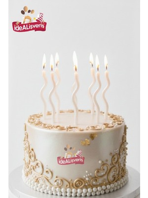 Bkmc 6’lı Spiral Dalgalı Pasta Mumu – Premium Doğum Günü Mum Seti (Renk Seçenekli)