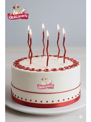 Bkmc 6’lı Spiral Dalgalı Pasta Mumu – Premium Doğum Günü Mum Seti (Renk Seçenekli)