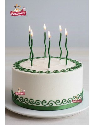 Bkmc 6’lı Spiral Dalgalı Pasta Mumu – Premium Doğum Günü Mum Seti (Renk Seçenekli)