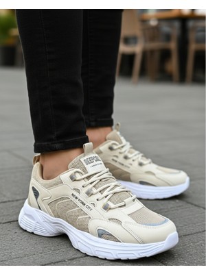 Homiro Erkek Anorak Fuspetli Spor Ayakkabı - Bej