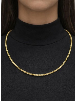 Kızılay Kuyumcusu 14 Ayar Altın Halat Modeli Zincir Kolye 4.06 gr 55 cm