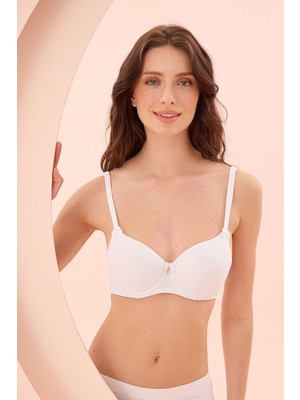 Nbb Premium Kadın Günlük Desteksiz Kaplı Balenli Rahat Kutulu Tek Sütyen