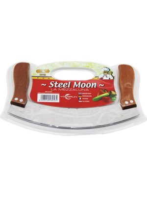 Vice Avm STEEL MOON ÇİFT AHŞAP SAPLI ZIRH BIÇAK KESİCİ - DOĞRAYICI 24 x 14 x 1,5 cm GO-53-vice 02024