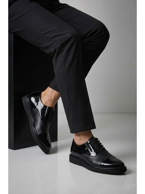 Papuçcity Pasha 03410 Erkek Düğün Nişan Rugan Deri Ayakkabı