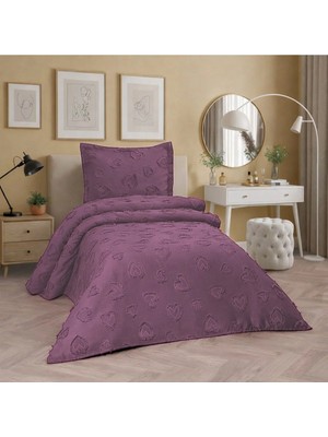 D'niss Home Kalp 2 Parça Tek Kişilik Yatak Örtüsü