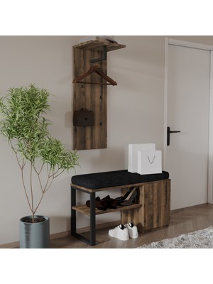 İnarch Dizayn Inarch Dizayn Lion Minderli Portmanto-Antre Askılıklı Ayakkabılık Çok Amaçlı Fonksiyonel Tasarım