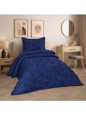 D'niss Home Kalp 2 Parça Tek Kişilik Yatak Örtüsü