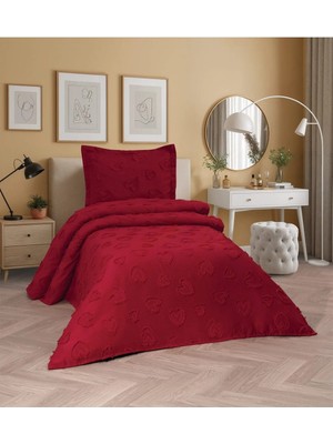 D'niss Home Kalp 2 Parça Tek Kişilik Yatak Örtüsü