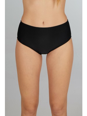 Estiva Kadın Kalın Kenarlı Düz Slip Bikini Altı