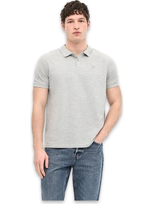 Lumberjack CT953 101079283 Basic Polo Gri Erkek T-Shirt