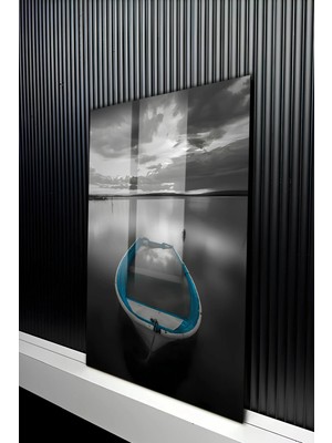 KutuTR Minimalist Karahindiba Figürlü Temperli Cam Tablo 50X70 cm 2d Uv Baskı - YCT436